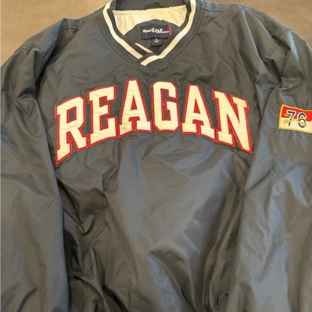 Sport-Tek Navy and White Pullover